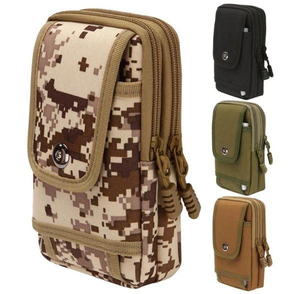 Bolsas ao ar livre Oxford Ploth Ploth Bag Tactical Multiplesket Telefone Coloque Belt Pack Pouch Hunting Molle Utility Organizer3032259