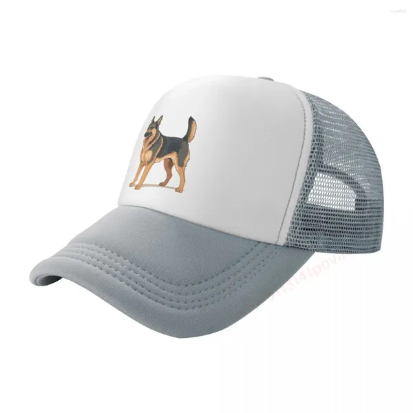 Caps de bola Capace de beisebol alemão Shepherd para amantes de cães homens mulheres snapback chapéu respirável caminhoneiro casual ao ar livre ajustável