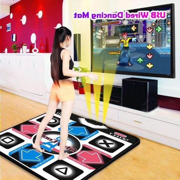 Mats Clanket Multi-Function Dance Pad Pad non slip Dancing Dancing Wirecer Music Game USB Fitness Foot Equipments 240129 NRGSC