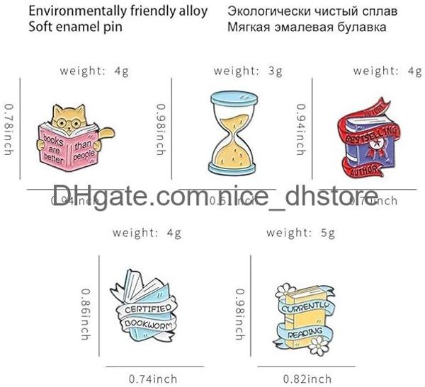 Булавки броши мультфильм магический книга Эмаль милая любители кошек для одежды для одежды Сумки рюкзаки для вечеринки
