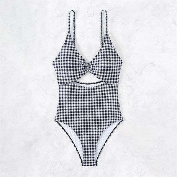 Menas de banho feminino Biquíni vintage Biquíni alta Push up Swimsuit Férias