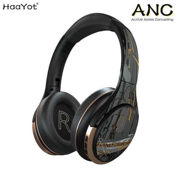 Headsets ANC Gaming Headset Studio Wireless Headphones Stereo -Kopfhörer Active Noise Cancellation Game Music Player mit Mikrofon J240508