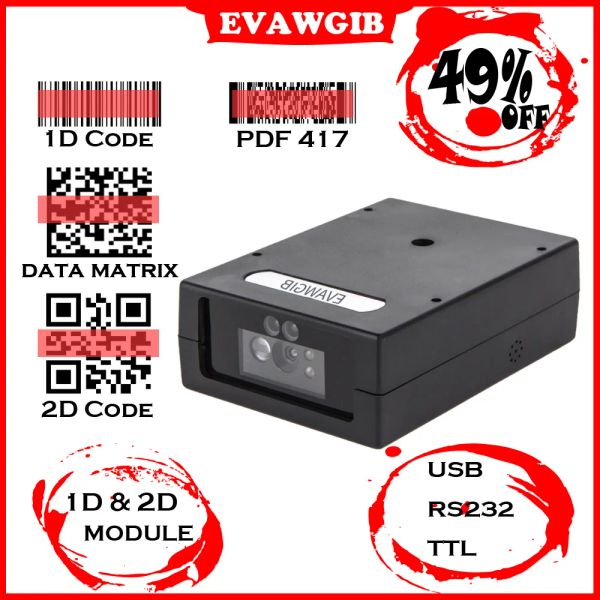 Scanners Mini tamanho do scanner de código de barras Módulo USB Reader com preço mais barato 1d2d ttl rs232 serial autonductio qr barcanners scanners