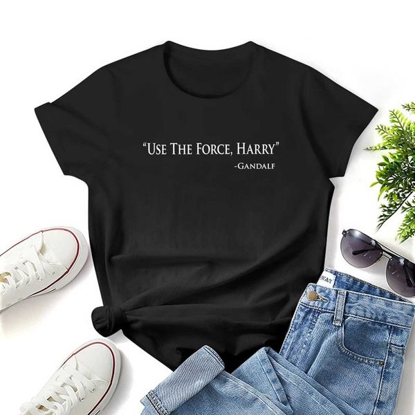 T-shirt femminile Usa la forza Harry Women Shirt camicie grafiche Casual Short Shord Female T-Shirt size S-4xl Y240506