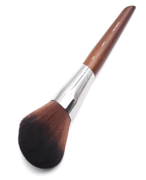 Makeup Professional Makeup Long Wood Manage Classic Soft Wavy Bristle 130 Grandi strumenti cosmetici rotondi pennello in polvere per viso e BOD7191389