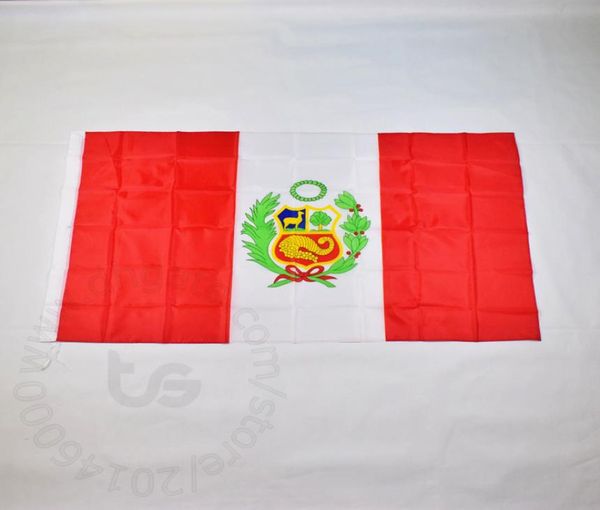 Peru National Flag 3x5 FT90150 cm Hanging National Flag Peru Home Decoration Flag Banner8891341