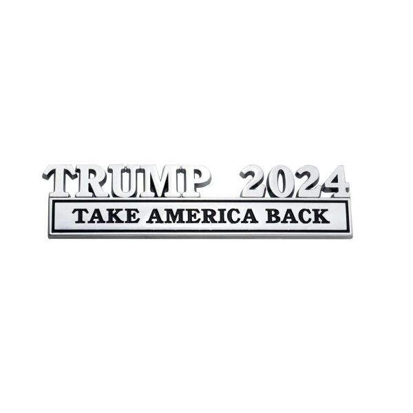 Party -Dekoration Metal Trump 2024 Take America Back Car Badge Aufkleber 4 Farben Drop Lieferung Home Garden Festive Supplies Event FY5887 11 LL