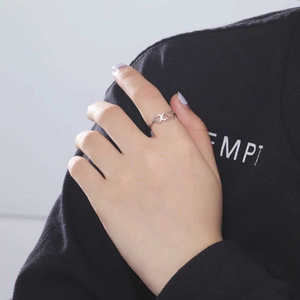 Anéis de casamento Skyrim minimalista de três corações Anéis de casamento Aço inoxidável amor anéis de dedo casual Amigo Presente 2024 Jóias da moda atacado