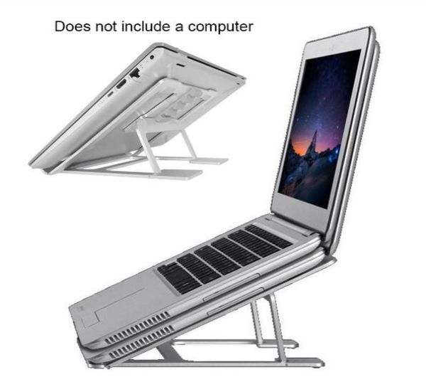 Alumínio de alumínio ângulo ajustável Desktop Multifuncional Universal Notebook Laptop Stand Office Portable Holder Rac4273908