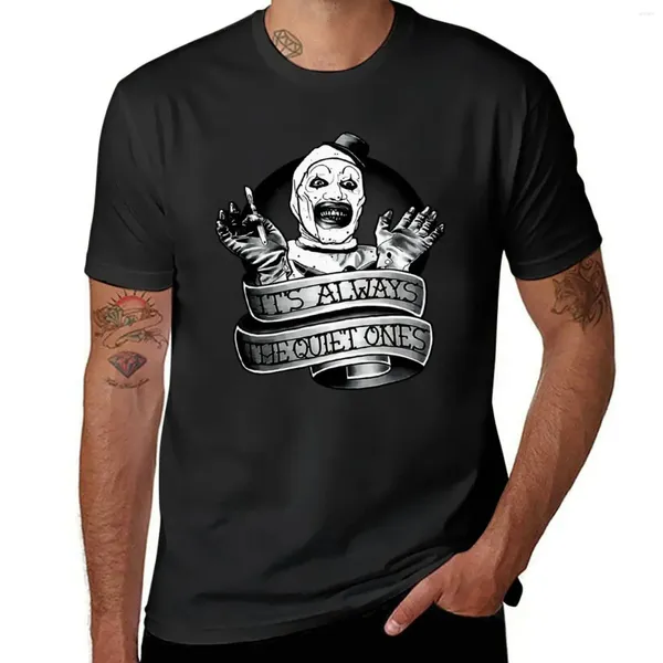 Polos Horror Movie Horror Terrificador 3 Camiseta Oversizeds Roupas estéticas para homens secos rápidos