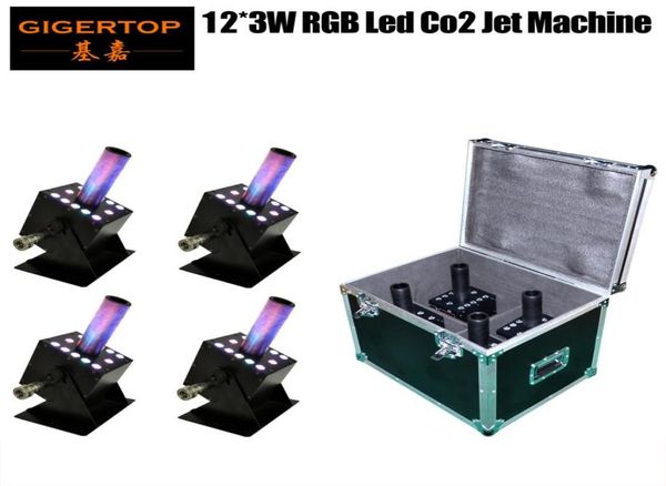 4in1 Flugpaket 12 x 3W RGB 3in1 LED -Stufe DMX512 CO2 JET MACHTE MANUALDMX CONTROL WEISHEIT