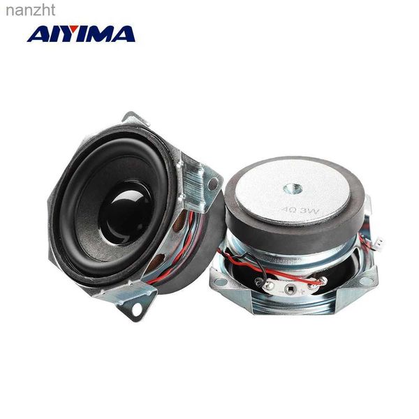 Alto-falantes portáteis Alto-falantes de celular Aiyima 2pcs mini-alto-falante de gama completa DIY Audio portátil Bluetooth Speaker 4 ohm 3w 2 polegadas Home Theater Some Speaker WX