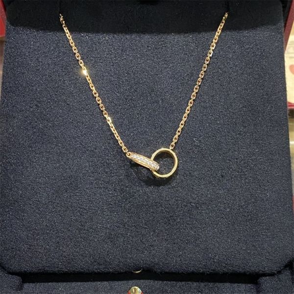 Noel lüks kolye kolye kolyeler tasarımcıları elmas boyun cazibesi kaplama gümüş altın takılar zincir kadın valentine s gün hediye 299h