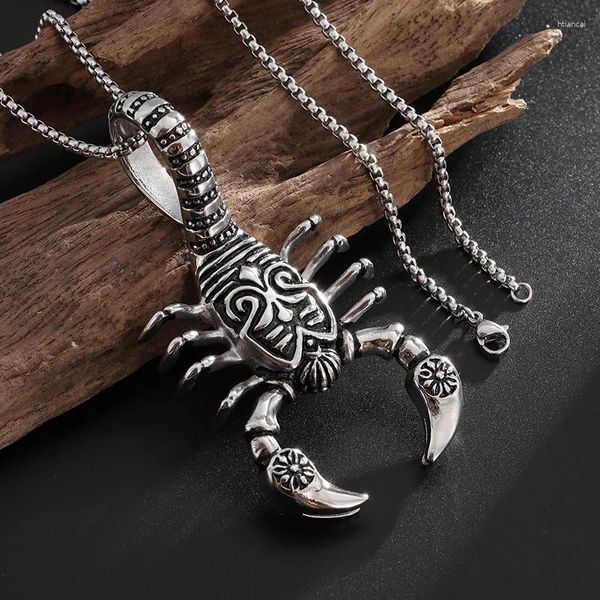 Collane a ciondolo retrò retrò gotico grande scorpione collana maschile di gioielli cosplay costume regalo abbinamento