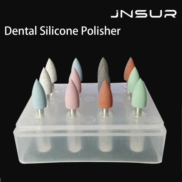 Suprimentos JNSUR 12pcs/caixa de odontologia kit de polimento composto para a peça de manutenção de dentes de mão policial Dentistas de silicone