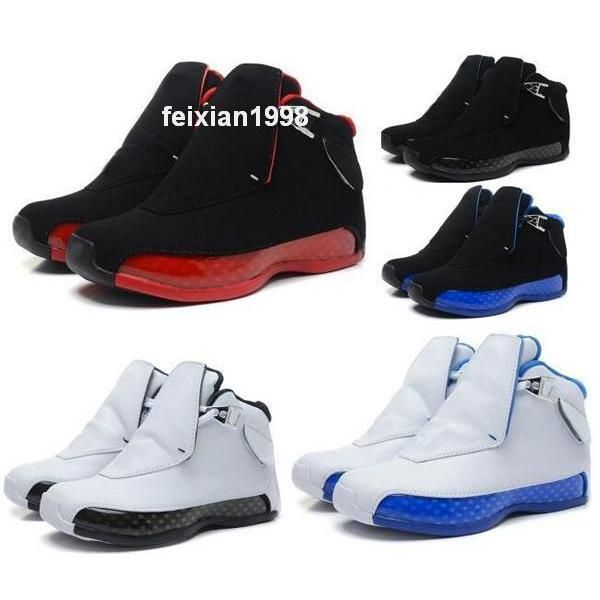 18 Basketballschuhe Mann 18S OG Schwarz Red Wildleder Chrome Sport Royal Blue Herren Trainer Designer Klassiker Tennis-Sneaker Größe 7-13