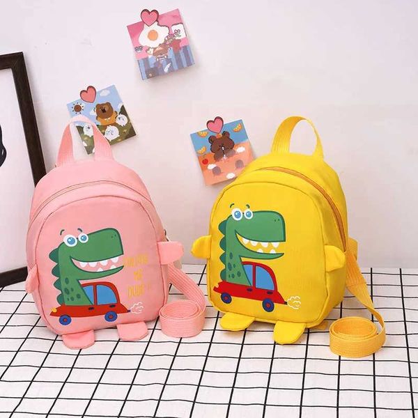 Zaino zaino zaino per dinosauro per bambini con zaino per neonati di sacchetti impermeabili per la scuola di cartone animato di cartone animato per bambini