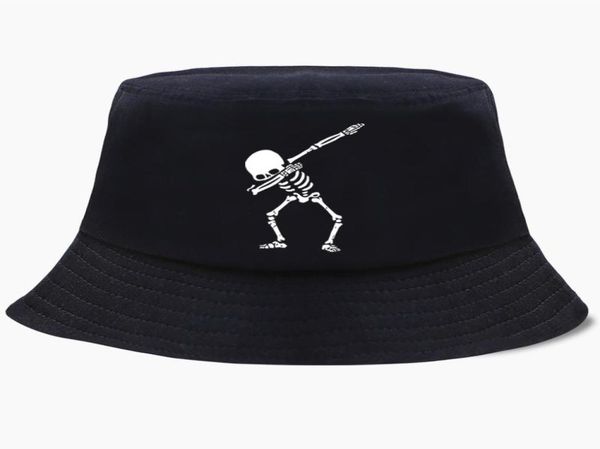 Berets Buckte Hat Cap Смешная натяжка с черепом танце