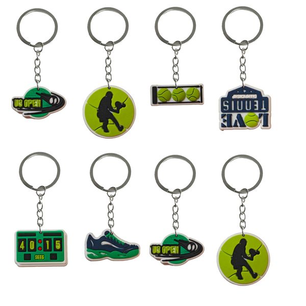 Key Rings Tennis Keychain на день рождения рождественская вечеринка Favors Favors Подарочные подвесные аксессуары сумки для мальчиков Keyring подходящая школьная сумка OT9Q1