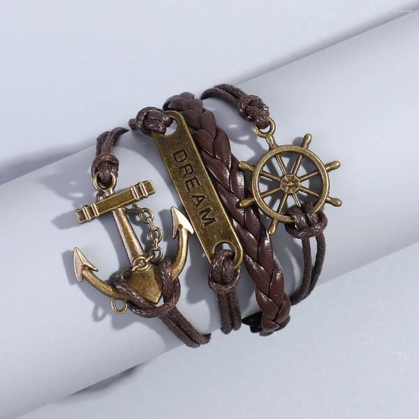 Link braccialetti 4 uomini alla moda e personalizzati per i caschi di navi anco