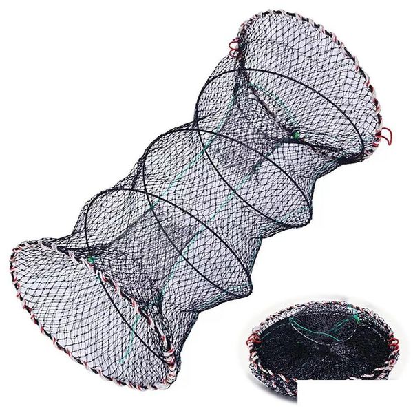 Accessori per la pesca Portable pieghevole Canna Cage Net per catturare l'aragosta Drop Drople Delivery Sports all'aperto OTPIL