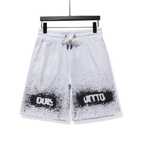 Männer lässig Shorts Männer kurze Hosen Brief Printhosen Modetrendy Sommer Coole Shorts Heiße Hosen entspannte Straße Unisex 100% Baumwoll -Sport -Mode -Shorts