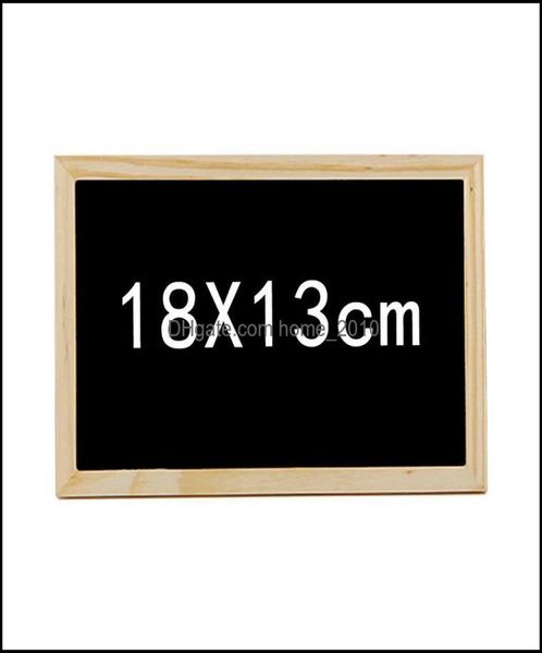 Подарки по искусству и ремеслам маленькая деревянная рама Blackboard 20x30 см двойной классной доски 18x13см Добро пожаловать