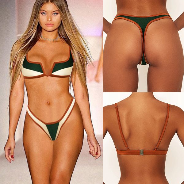 Sexy Designer Women Bikini Set Hot Swimweus Abbigliamento Fashion Girls Girls Classic Bassa Swimsuit Swim Swim Wear Bathing Adday Thangs Top Bra Body Bicini Biquini