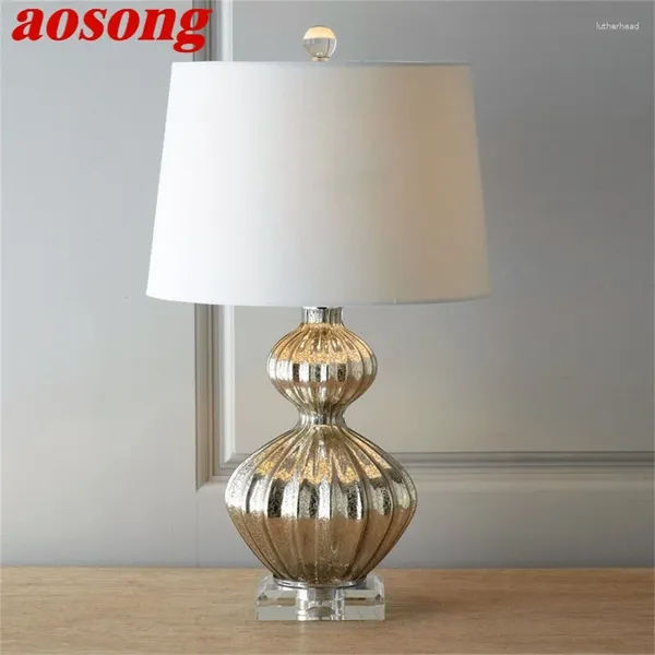 Настольные лампы Aosong Dimmer Contemporary Lamp Творческий роскошный настольный настольный светодиод