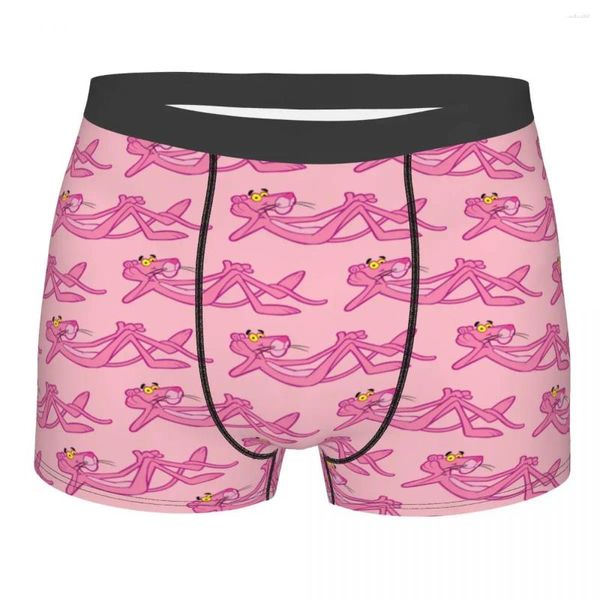 Underpants Custom Pink Leopard Unterwäsche Männer atmungsaktiv