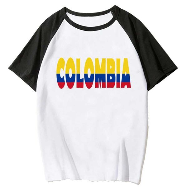 T-shirt femminile T-shirt Colombia Manga Maglietta giapponese Girl COMIC COMIC ABBIGLIAMENTO Y240506