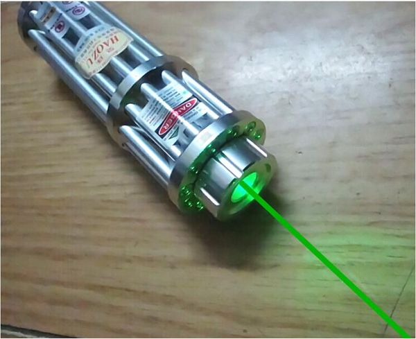 CALDO!Super potente!Puntanti laser verdi 500000m 532nm Lazer Flashlight Military Hunting+5 tappi+occhiali+Caricatore+scatola regalo