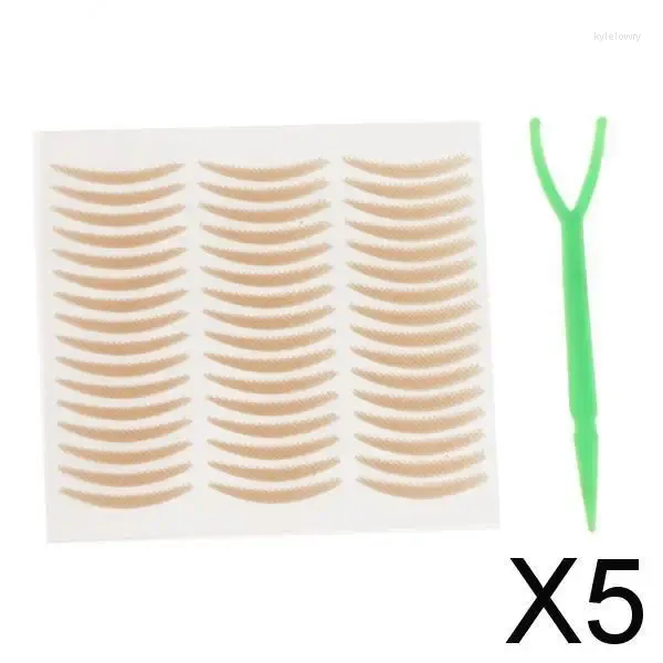 Makyaj Fırçaları 5x Nefes alabilen Göz Dekorasyonu Görünmez Çift Göz Kapağı Etiket Bandı Küçük