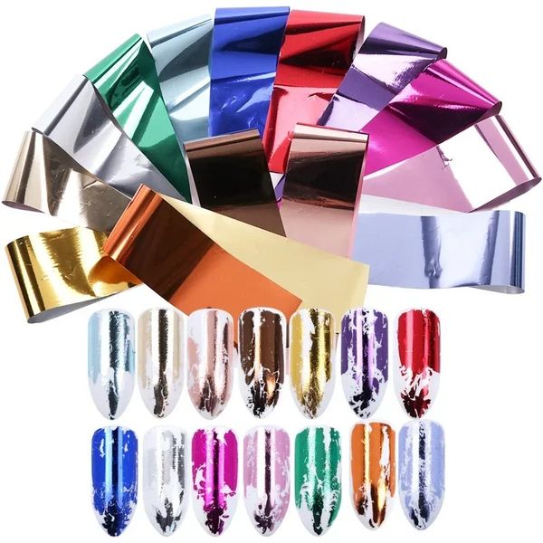 14pcs Charmefolien für Holographie -Übertragungsfolie Wraps Aufkleber Aufkleber Aufkleber Abziehbilder Sternenpapier Maniküre Dekor Set Nagelkunst -Tipps