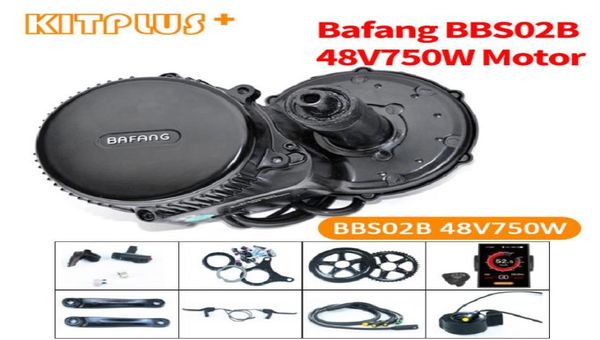 Bafang 8fun BBS02 48V750W Ebike Orta Motor Kiti Fırçasız Elektrikli Bisiklet E Dönüşümü 750 Watt4074393