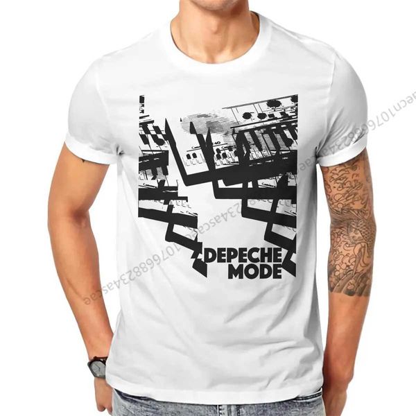 Camisetas masculinas Depeche Cool Modo Original Retro Art T-shirt Mens Camiseta de verão T-shirtl2405L2405