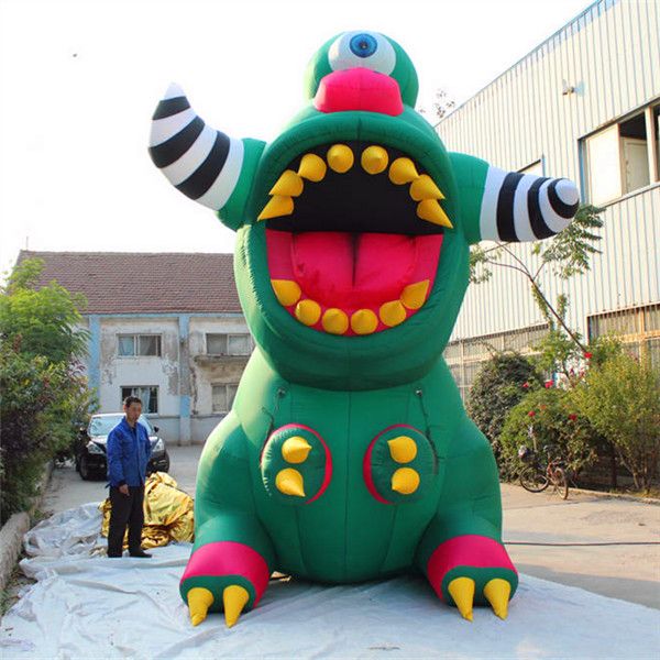 Publicidade ao ar livre de 8mh (26 pés) Mascote inflável Fabricante de modelo de desenho animado Mascote gigante personalizado para publicidade