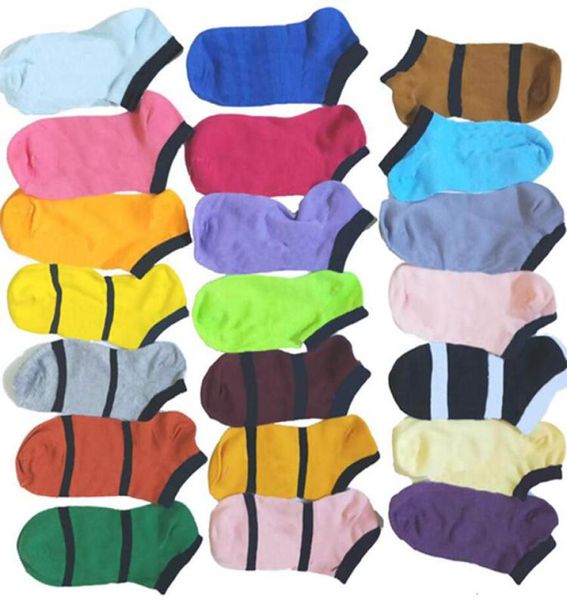 PK Multicolor Color Socks Other Home Têxtil Sem Tags de Cardboad Sport Sport Líderes de Cheerleaders Black Short Girls Women Cotton SP9194257