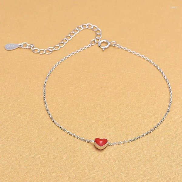 Bracelets de charme Dreamysky Chegadas Real Pure Heart Silver Color para mulheres Pulsera de Plata Drop