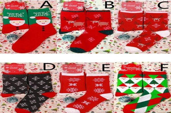 2020 niedliche Cartoon Elch Deer Socken Winter Frauen Socken rote Weihnachtssocke Baumwolle Warmes Baby Girl Junge Weiche Socken Weihnachtsdekorati2673455