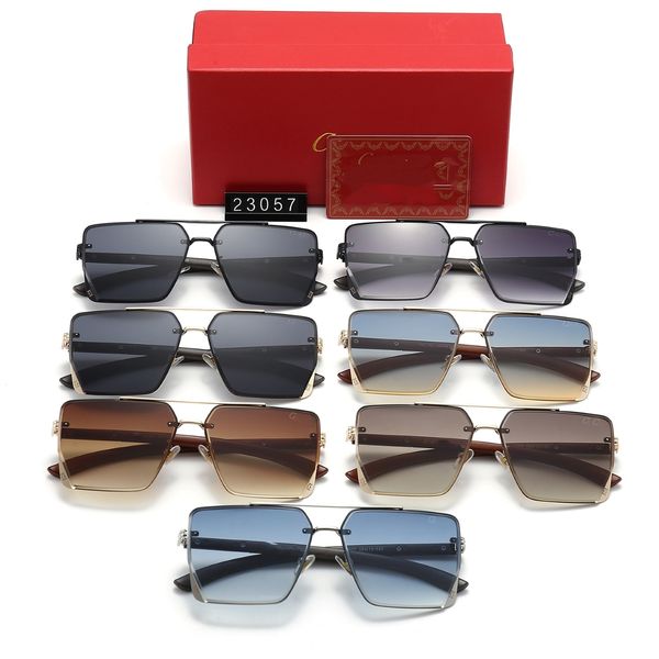 Mulheres High End Brand Sunglasses Designer Sunglasses Men Carros de pesca de carro