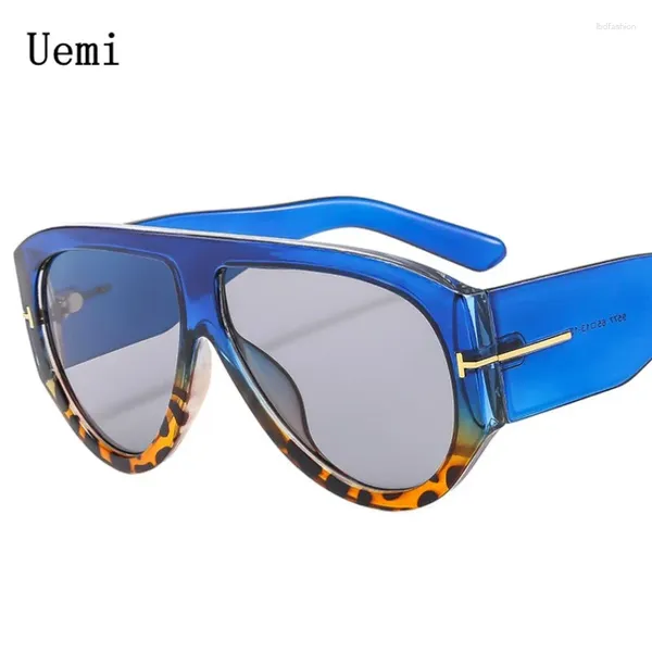 Óculos de sol Piloto retrô para homens homens verdes com moldura de leopardo feminino óculos de sol inspiados de tendência UV400 Óculos
