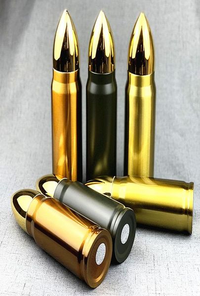 Bullet Shape Thermos 500ml Garrafas de isolamento Copas de isolamento aço inoxidável garrafa de água míssil militar Copo de café DHL3775424