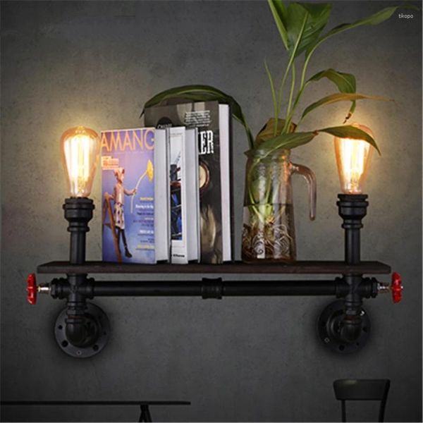 Настенная лампа лофт ретро водяной трубы книжных полоз