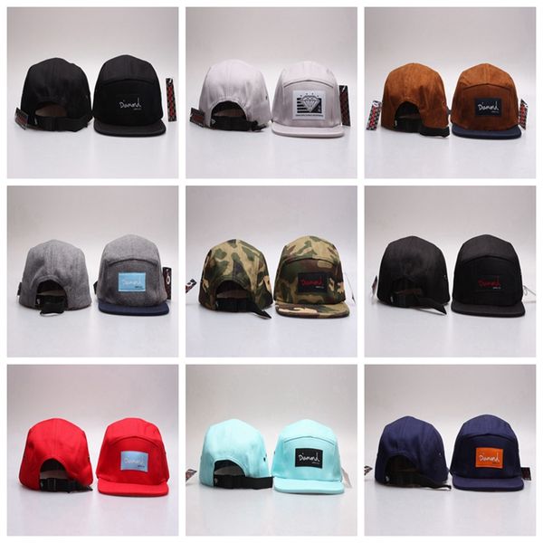 Diamonds Supply Co. Baseball Caps Camo 5 Pannello Strapback Fashion Hip Hop per uomini Casquette Gorras Planas Bone Aba Reta Toca Cappelli a scatto