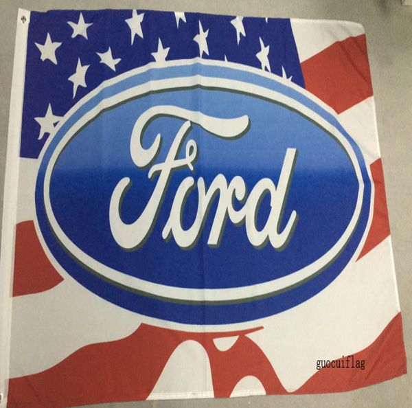 USA Ford Flags 3x5ft 100 Polyestercanvas Head с Metal Grommet4119729