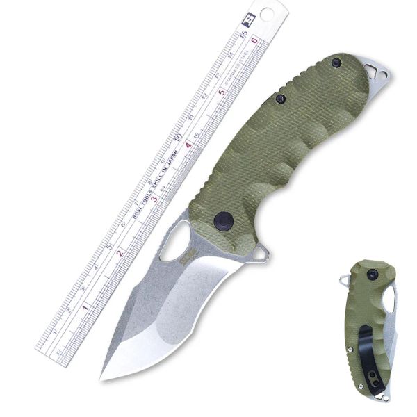 Coltello per sopravvivenza esterno ad alta durezza coltello da tasca portatile tattico coltello da campeggio portatile nel coltello selvatico