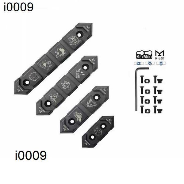 Parti Accessori originali tattici 4pc tattici M-LOK/keymod Rail sezione 2/3/4/5 slot in metallo ACR COPERCHIO PICATINNY per la caccia