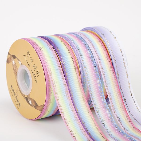 Grosgrain Ribbon 50yards 25mm Ablauffarbe Geschenk Haart Bögen Hochzeit Dekorative Geschenkbox DIY Crafts Party Dekoration