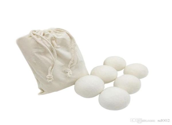 6 cm Woll trockener Ball Haushalt Wasch- und Krankenschwester Kleidung Filztrockner Kugeln Kleine praktische Stoff Weichspüler Wäscherei Produkte 2 2tj CC4913659